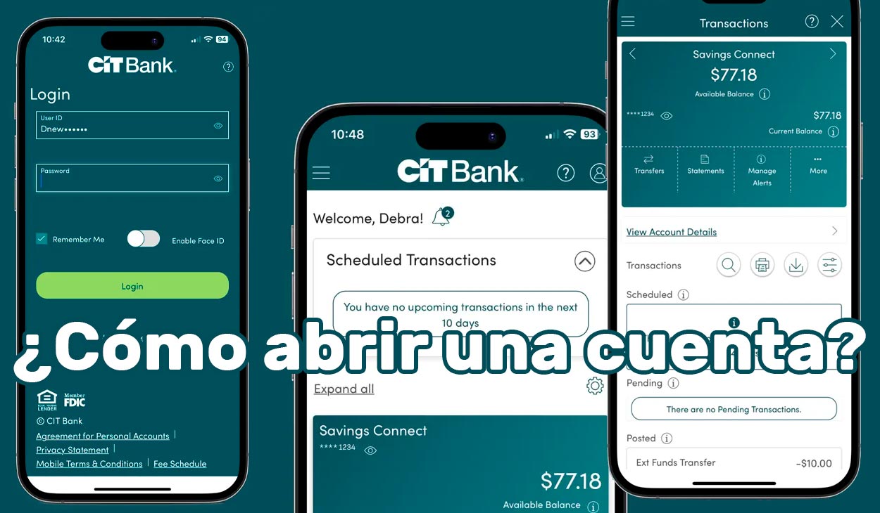 ¿Cómo abrir una cuenta con CIT Bank?
