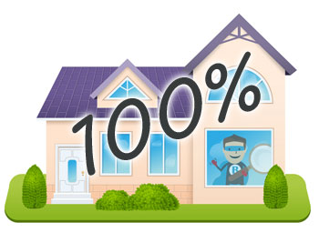 Mortgage loans 100% Loan to Value