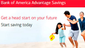 Bank of America savings account