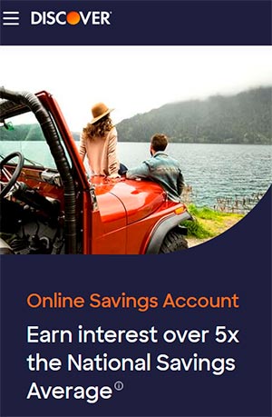 Cuenta de ahorro online del Discover Bank