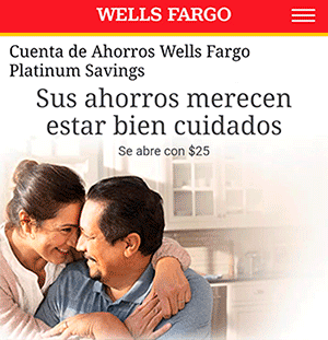 Cuenta Platinum Savings de Wells Fargo