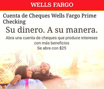 Cuenta Prime Checking de Wells Fargo