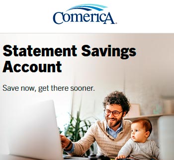 Cuenta Statement Savings de Comerica Bank