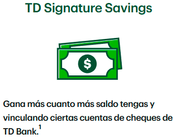 Cuenta de ahorro TD Signature