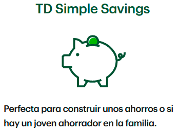 Cuenta TD Simple Savings