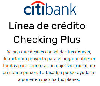 Línea de crédito de Citibank