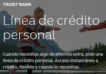 Línea de crédito personal de Truist Bank