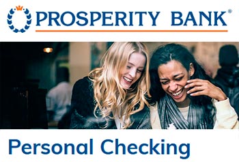 Prosperity Bank Personal Checking account