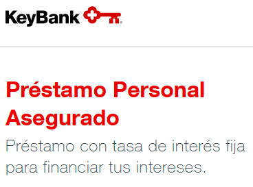 Préstamo personal asegurado de KeyBank