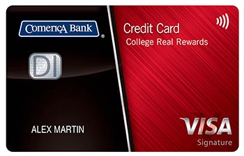 Tarjeta College Real Rewards de Comerica