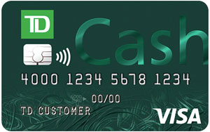 Tarjeta de crédito TD Cash Asegurada