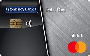 Tarjeta de débito de banco Comerica