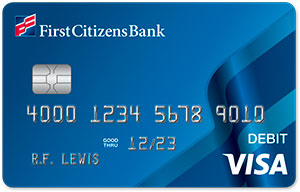 Tarjeta de débito del First Citizens Bank