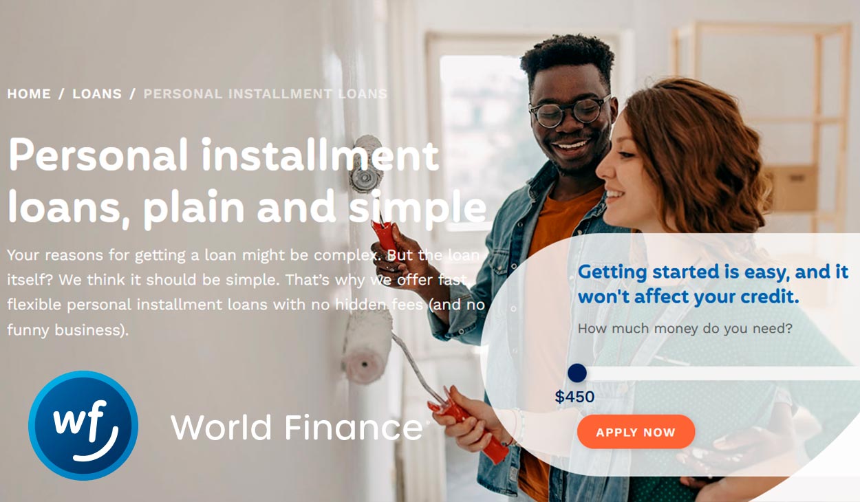 World Finance's personal loans